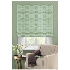 Римская штора Эскар Линза (зеленый), 120х160 см