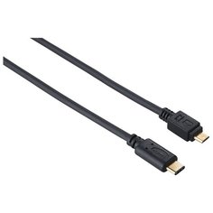 Кабель HAMA USB Type-C - microUSB (00135713) 0.75 м, черный