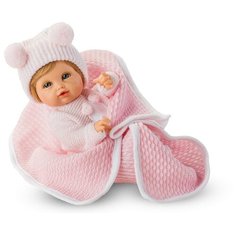 Кукла Berjuan Posturitas в вязаной розовой шапочке, 25 см, 2300