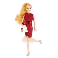 Кукла QIAN JIA TOYS Emily Бордо: девушка со щеночком, 28 см, HP1110871