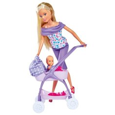Набор кукол Steffi Love Штеффи с ребенком (фиолетовый), 29 см, 5733067-1 Simba