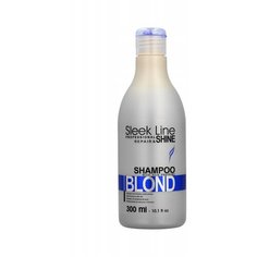 Stapiz оттеночный шампунь Sleek Line Blond для нейтрализации желтизны, 300 мл