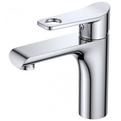 Смеситель для раковины (умывальника) Ростовская Мануфактура Сантехники SL137-001F однорычажный сере6ристый