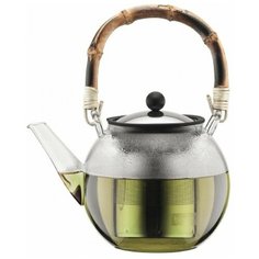 Чайник заварочный ASSAM с бамбуковой ручкой, с фильтром, 1.5 л. Bodum