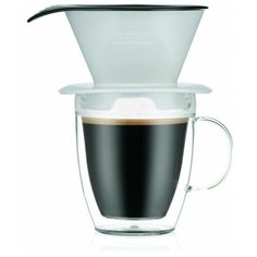 Набор термобокал и кофейник с фильтром Pour Over 2 в 1, цвет тени Bodum