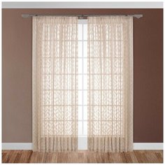 ОРИО беж Тюль на шт. ленте 300х270, 1пр., плстр. Daily by T