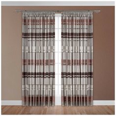 ВЕНСЕН фиол Тюль на шт.ленте 300х280,1пр.,плстр. Daily by T