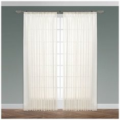 БЕРНА экрю Тюль на шт. ленте 300х270, 1пр., плстр. Daily by T