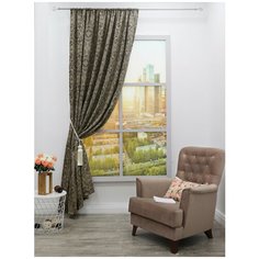 Штора Amore Mio RR 90021-8 Жаккард Classic 2,0*2,7 1 шт. Венге