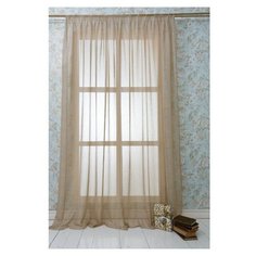 ЭМИЛИЯ беж Тюль на шт.ленте 300х270,1пр.,плстр. Daily by T