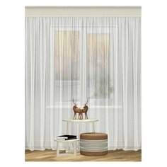 Тюль вуаль "Белая королева", без утяж Милиса