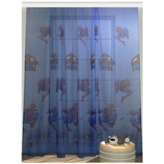 Тюль МИЛИСА в детскую "Человек паук"300х275