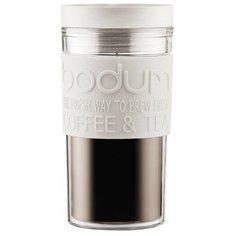 Термокружка Bodum Travel Mug, twist, 0.35 л белый