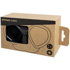 Подтвержденная маска для подводной охоты с двойным иллюминатором SPF 500 черная SUBEA X Декатлон Decathlon