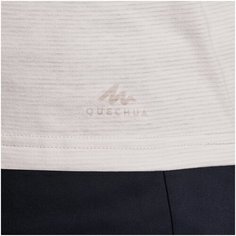 Футболка для походов на природе мужская NH500 Fresh, размер: L, цвет: Песочный Бежевый QUECHUA Х Декатлон Decathlon