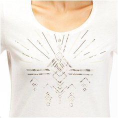 Футболка для походов на природе женская NH500, размер: XXL, цвет: Белый/Белый QUECHUA Х Декатлон Decathlon