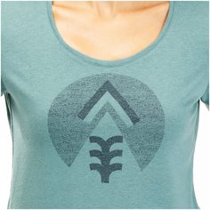 Футболка для походов на природе женская бирюзовая NH500, размер: M, цвет: Зеленый/Серо-Голубой QUECHUA Х Декатлон Decathlon