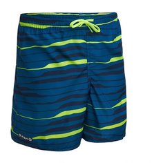 Пляжные шорты детские 100 , размер: 161-172CM14-15A, цвет: Бензиново-Синий OLAIAN Х Декатлон Decathlon