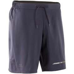Шорты для бега мужские RUN DRY+ темно-серые, размер: XL, цвет: Темно-Синий KALENJI Х Декатлон Decathlon