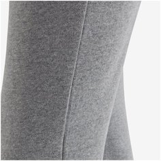 Брюки спортивные утепленные, мольтон 100 для девочек, размер: 113-122 CM 5-6, цвет: Светлый Графит DOMYOS Х Декатлон Decathlon