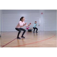 Брюки спортивные утепленные, мольтон 100 для девочек, размер: 113-122 CM 5-6, цвет: Черный DOMYOS Х Декатлон Decathlon