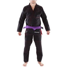 Кимоно (ги) для бразильского джиу-джитсу 500 чёрное для взрослых, размер: A2 175-185, цвет: Черный OUTSHOCK Х Декатлон Decathlon