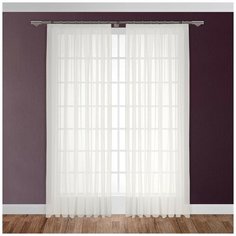 ЭМИЛИЯ экрю Тюль на шт.ленте 300х270,1пр.,плстр. Daily by T