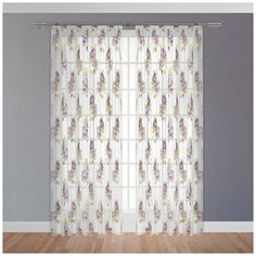 ФЛОРАНС фиол Тюль на шт.ленте 300х275, 1пр., плстр. Daily by T