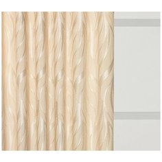 РОДЕ беж Шторы на шт.лен 200х270-1/подхв-1,2пр.,плстр. Daily by T