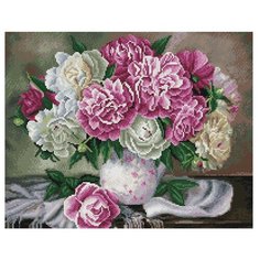 Алмазная мозаика Paintboy GF 2843 Пышные пионы 50*40