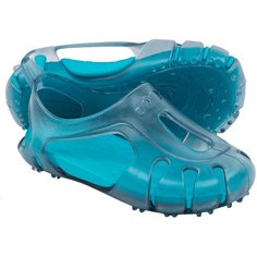 Тапочки для бассейна детская, размер: 21, цвет: Светло-Серый/Сине-Бирюзовый NABAIJI Х Декатлон Decathlon