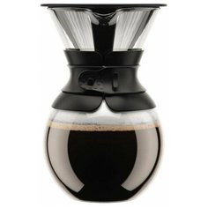 Кофейник кемекс Bodum Pour Over с многоразовым сито-фильтром, 1л, 11571-01S