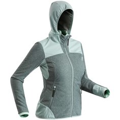 Толстовка женская SH500 x-warm mid, размер: L, цвет: Серый QUECHUA Х Декатлон Decathlon