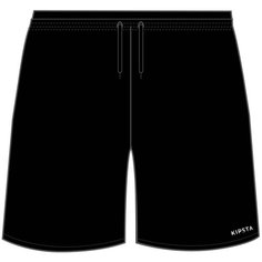 Шорты женские F500 черные, размер: L, цвет: Черный/Угольный Серый KIPSTA Х Декатлон Decathlon