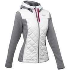 Толстовка для походов NH100 жен., размер: XL, цвет: Серый QUECHUA Х Декатлон Decathlon