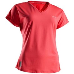 Футболка для тенниса женская SOFT 500 розовая, размер: 42, цвет: Клубнично-Розовый ARTENGO Х Декатлон Decathlon