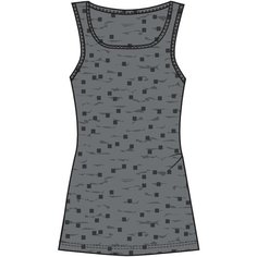 Майка для фитнеса хлопковая эластичная серая с принтом, размер: L, цвет: Серый NYAMBA Х Декатлон Decathlon