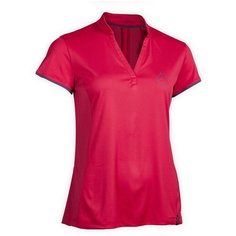 Поло женское 500 MESH, размер: S, цвет: Палисандровый/Темно-Синий FOUGANZA Х Декатлон Decathlon