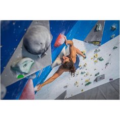 Майка для скалолазания EDGE эластичная женская голубая, размер: L, цвет: Чернильный Синий SIMOND Х Декатлон Decathlon