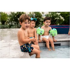 Плавки–боксеры детские, размер: 4 ГОДА, цвет: Синий Графит NABAIJI Х Декатлон Decathlon