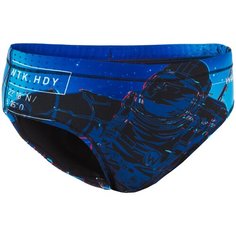 Плавки для водного поло для мальчиков синие SPACE, размер: 141-150CM10-11A WATKO Х Декатлон Decathlon