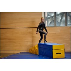 Толстовка утепленная дышащая S500 для девочек черно-серая, размер: 7-8 лет (123-130 см), цвет: Черный/Белоснежный DOMYOS Х Декатлон Decathlon