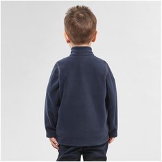 Толстовка флисовая для походов МН100 для детей 2–6 лет, размер: 103-112 CM 4-5, цвет: Синий Графит QUECHUA Х Декатлон Decathlon