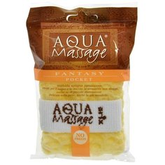 Мочалка Arix для тела с ручкой и карманом для мыла 12 см