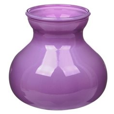 Ваза для цветов NinaGlass Дана, лаванда, высота 15 см