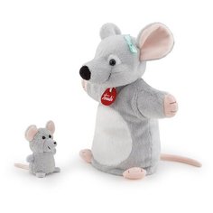 Trudi Игрушка на руку Мышка с мышонком, 29868 серый