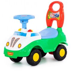 Каталка-толокар Полесье Ветерок 77998 белый/зеленый/голубой/красный