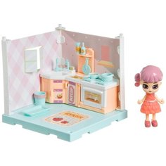 BONDIBON кукольный домик Куколки Oly "Кухня" ВВ4491, розовый/голубой