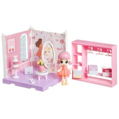 BONDIBON кукольный домик Куколки Oly "Гардеробная" ВВ4493, розовый/фиолетовый
