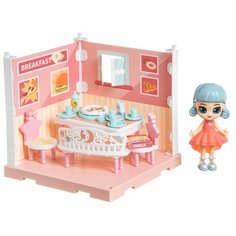 BONDIBON кукольный домик Куколки Oly "Столовая" (ВВ4494), розовый/голубой